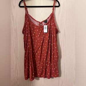 Torrid Women's rust  Floral Top